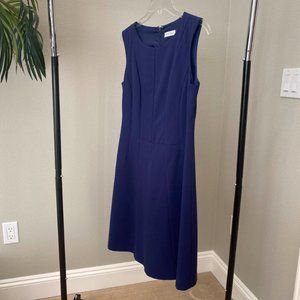 Calvin Klein Navy Blue A-Line Dress